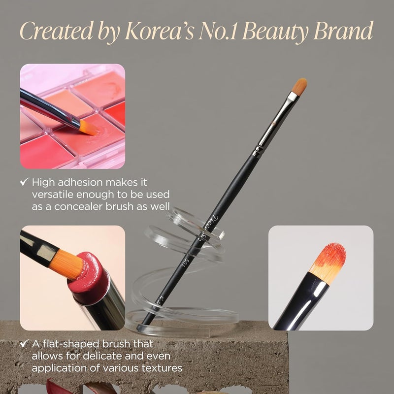 Piccasso 501 Lip Brush – Professional Lip Brush for Precise Lip Gloss & Lip Stain Application, Smooth Color Payoff & Defined Lip Lines, Synthetic Makeup Brush for Clean, Flawless Finish - Image 2